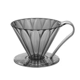 Cafec 1 Cup Black Tritan Flower Dripper